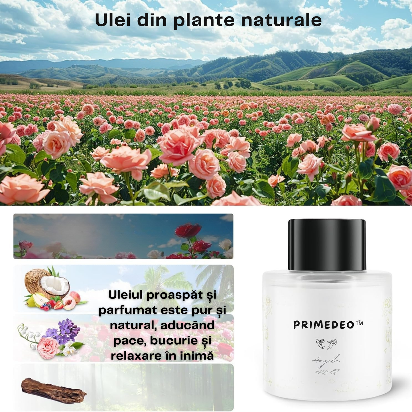 Odorizant Auto Profesional PRIMEDEO®, Difuzor Aromaterapie Auto Inteligent, Proiectie de Stele