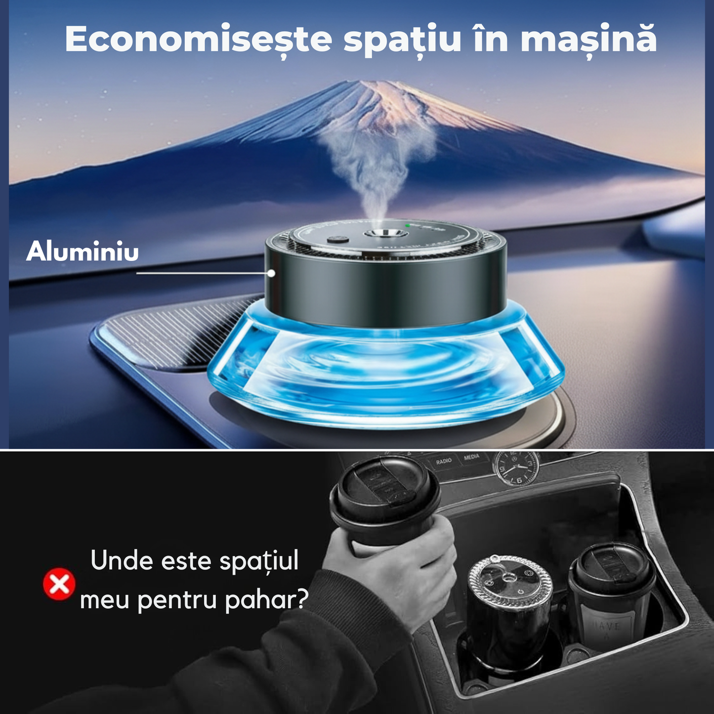 Odorizant Auto Premium PRIMEDEO®, Difuzor Aromaterapie Auto Inteligent