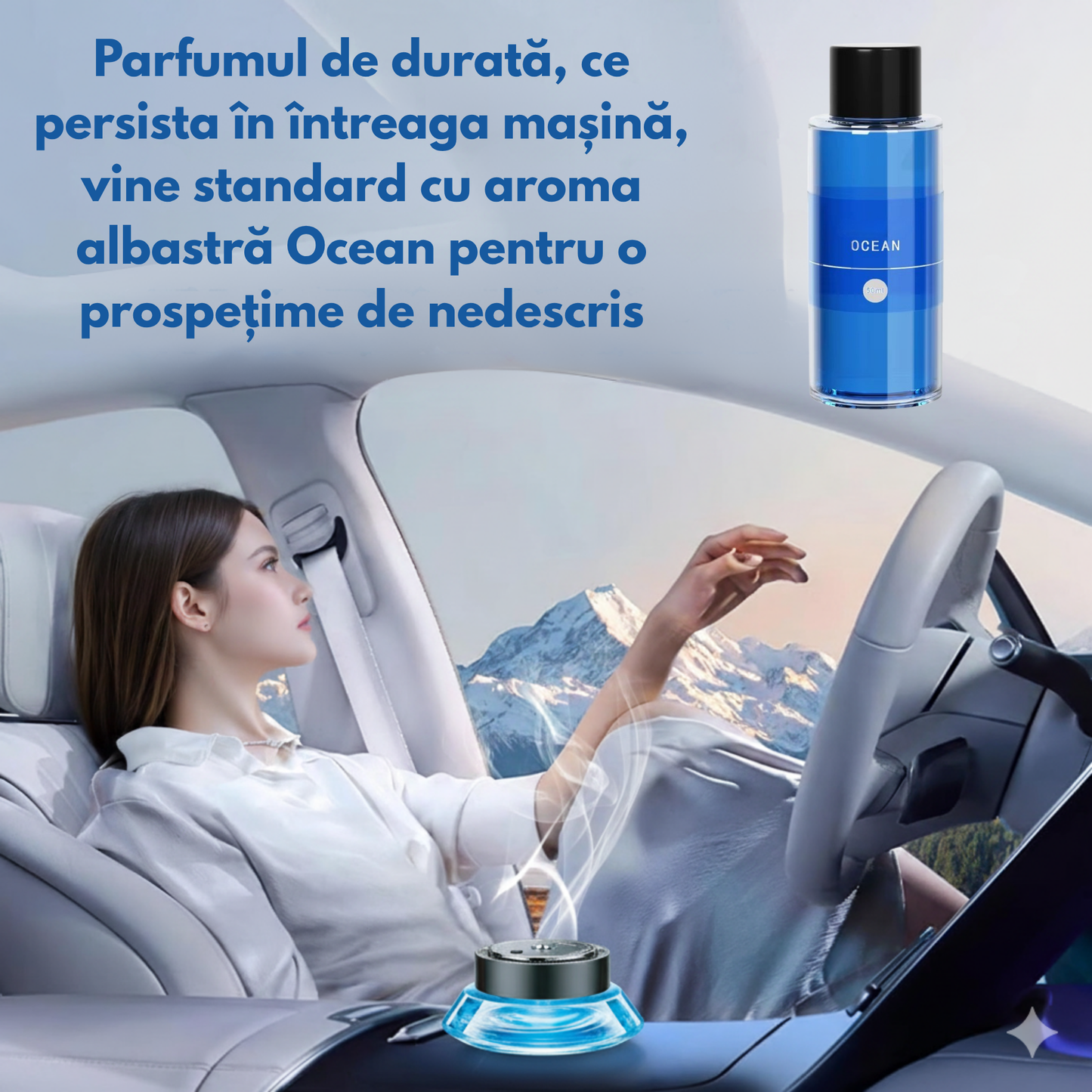 Odorizant Auto Premium PRIMEDEO®, Difuzor Aromaterapie Auto Inteligent