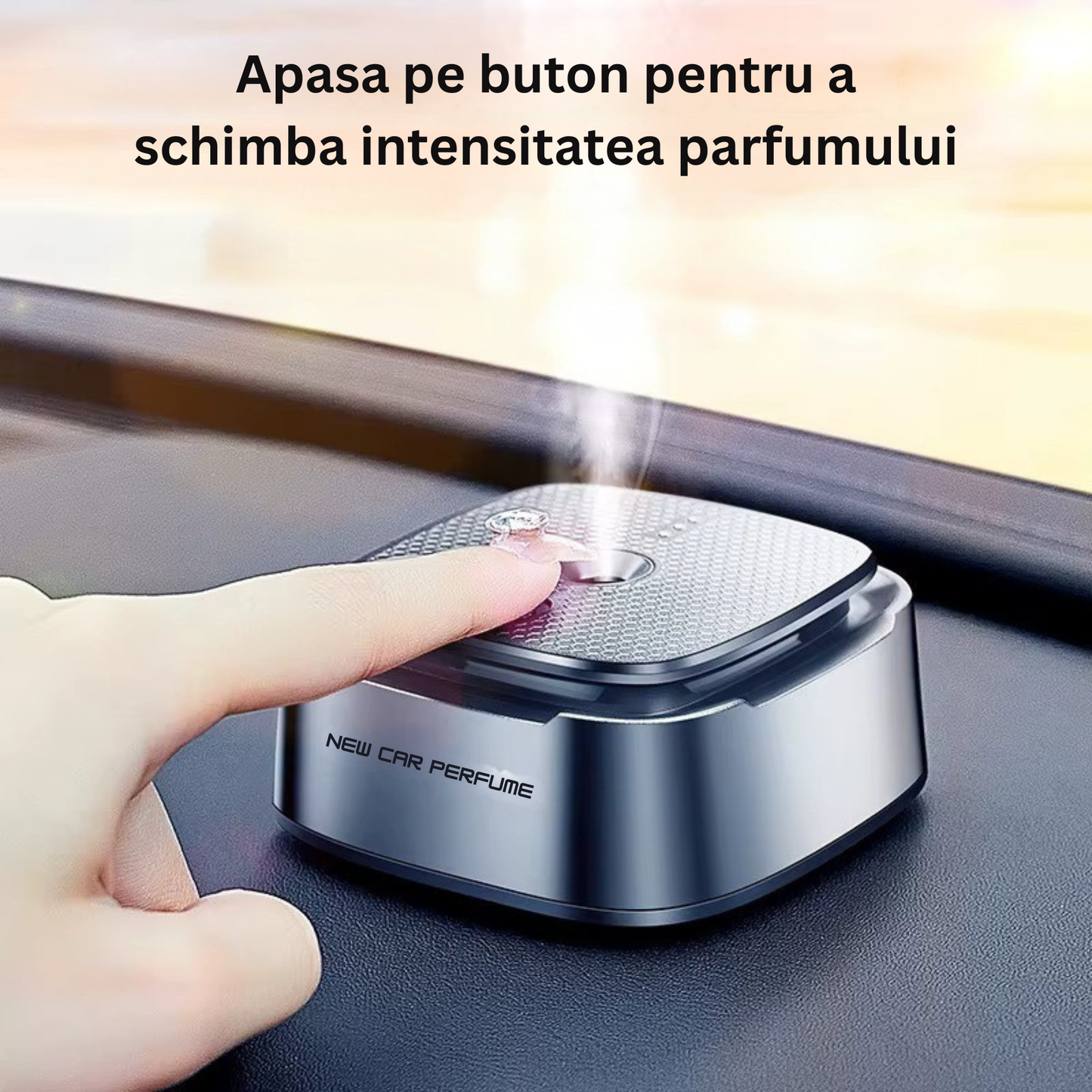 Odorizant Auto Inteligent cu Ultrasunete Pentru Bord cu Cocos si Vanilie
