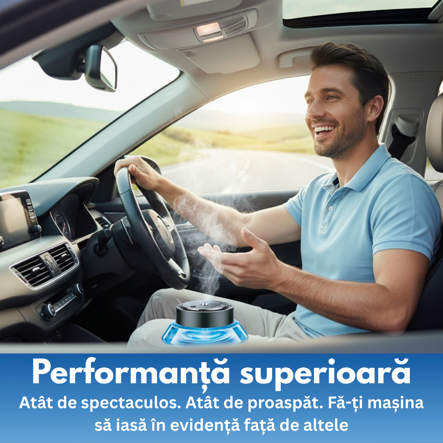 Odorizant Auto Premium PRIMEDEO®, Difuzor Aromaterapie Auto Inteligent
