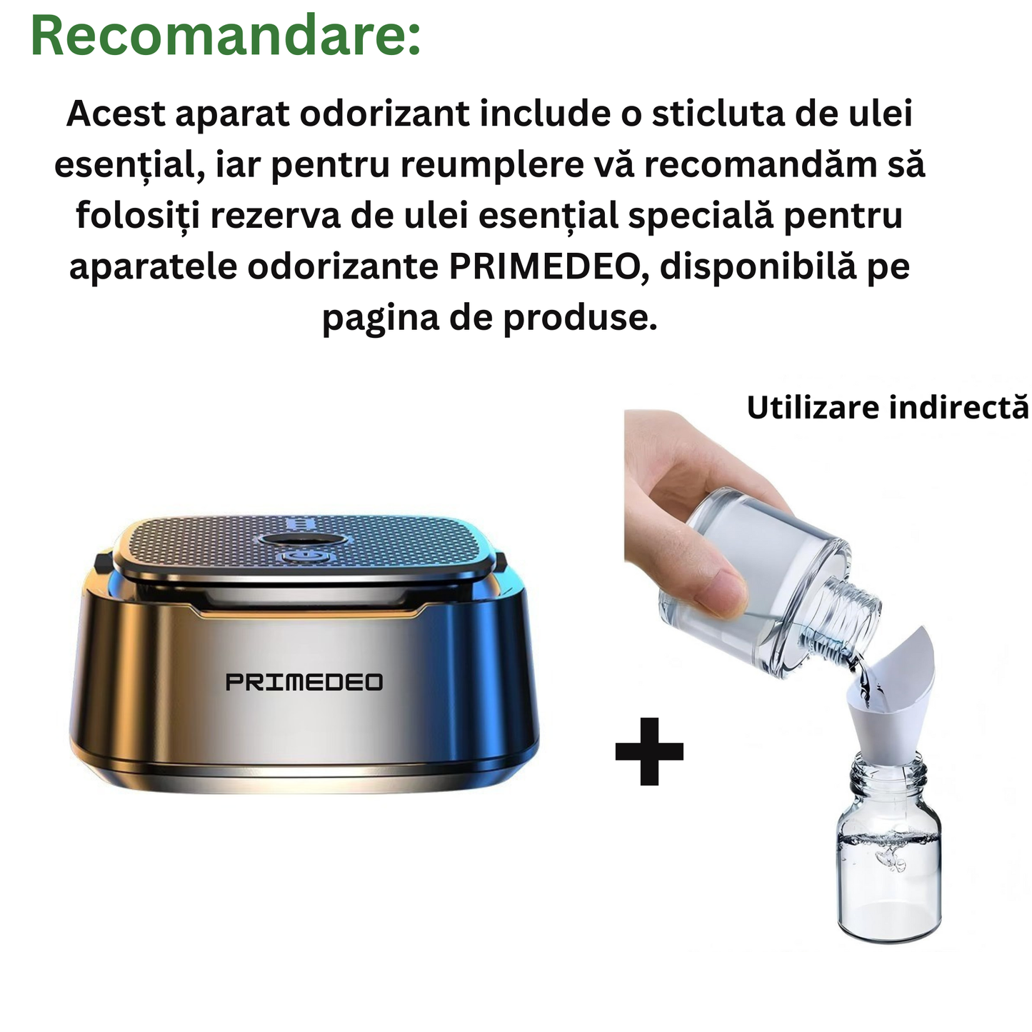 Odorizant Auto Inteligent cu Ultrasunete PRIMEDEO® Pentru Bord