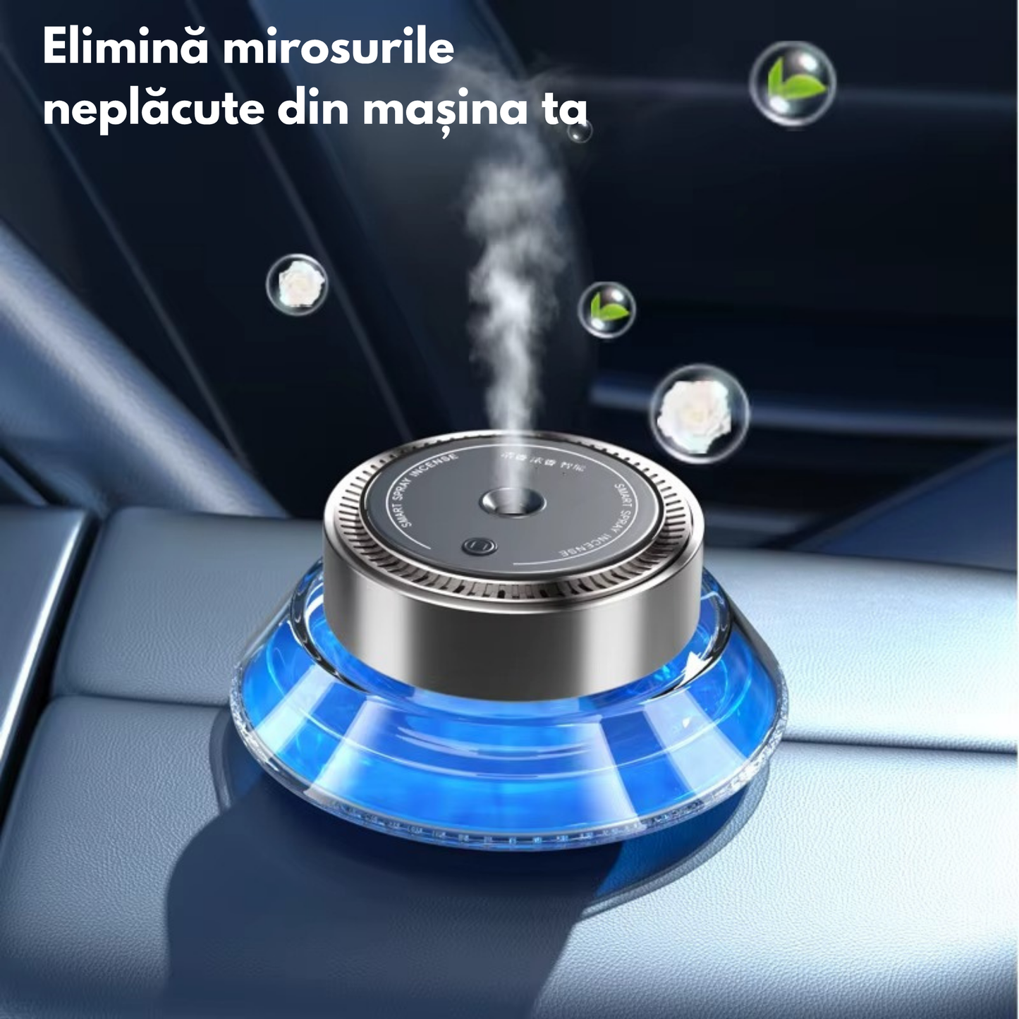 Odorizant Auto Premium PRIMEDEO®, Difuzor Aromaterapie Auto Inteligent