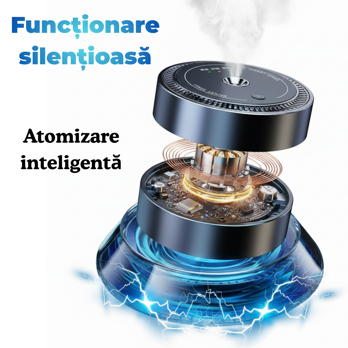 Odorizant Auto Premium PRIMEDEO®, Difuzor Aromaterapie Auto Inteligent