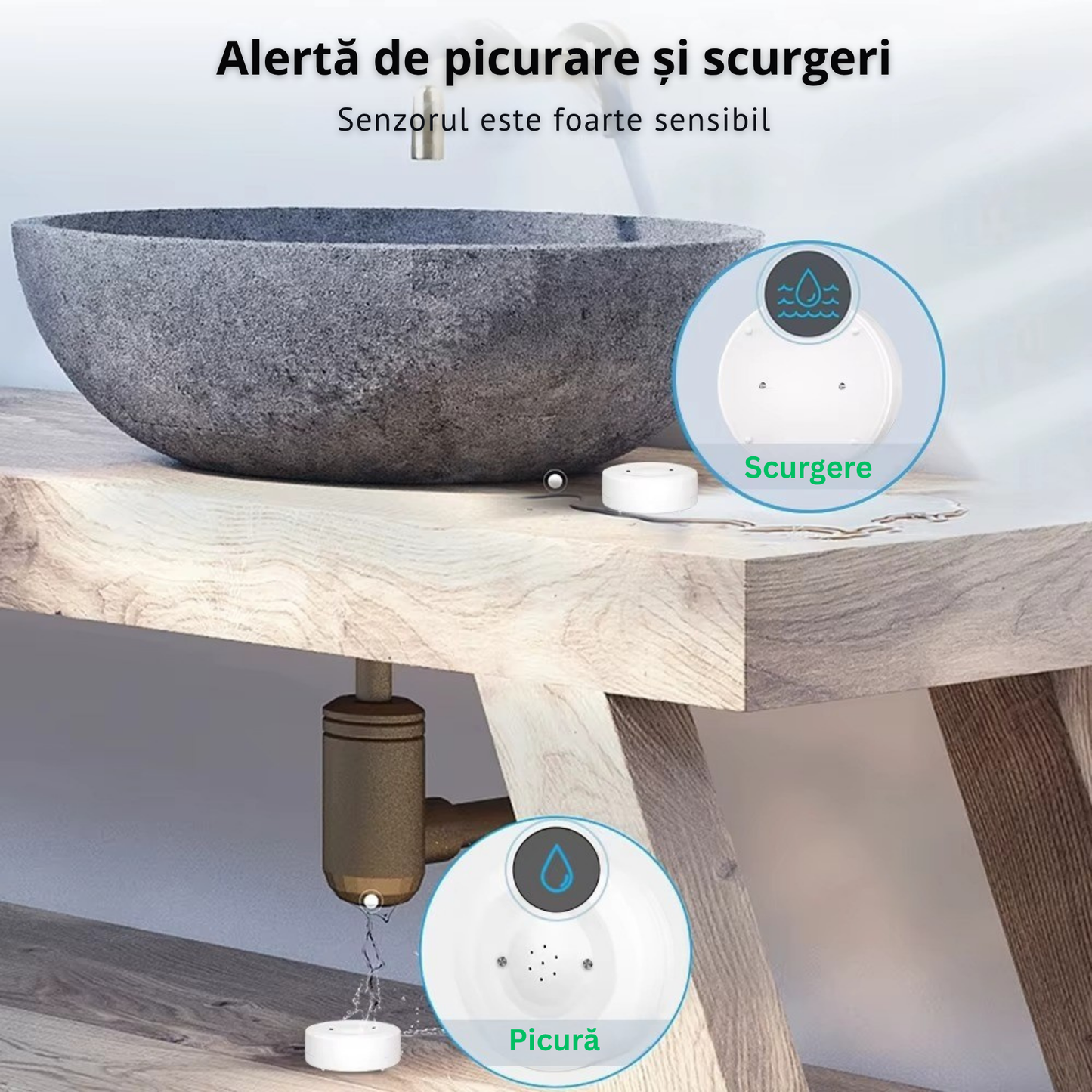 Senzor Inundatii Wi-Fi Inteligent, Aplicatie Tuya