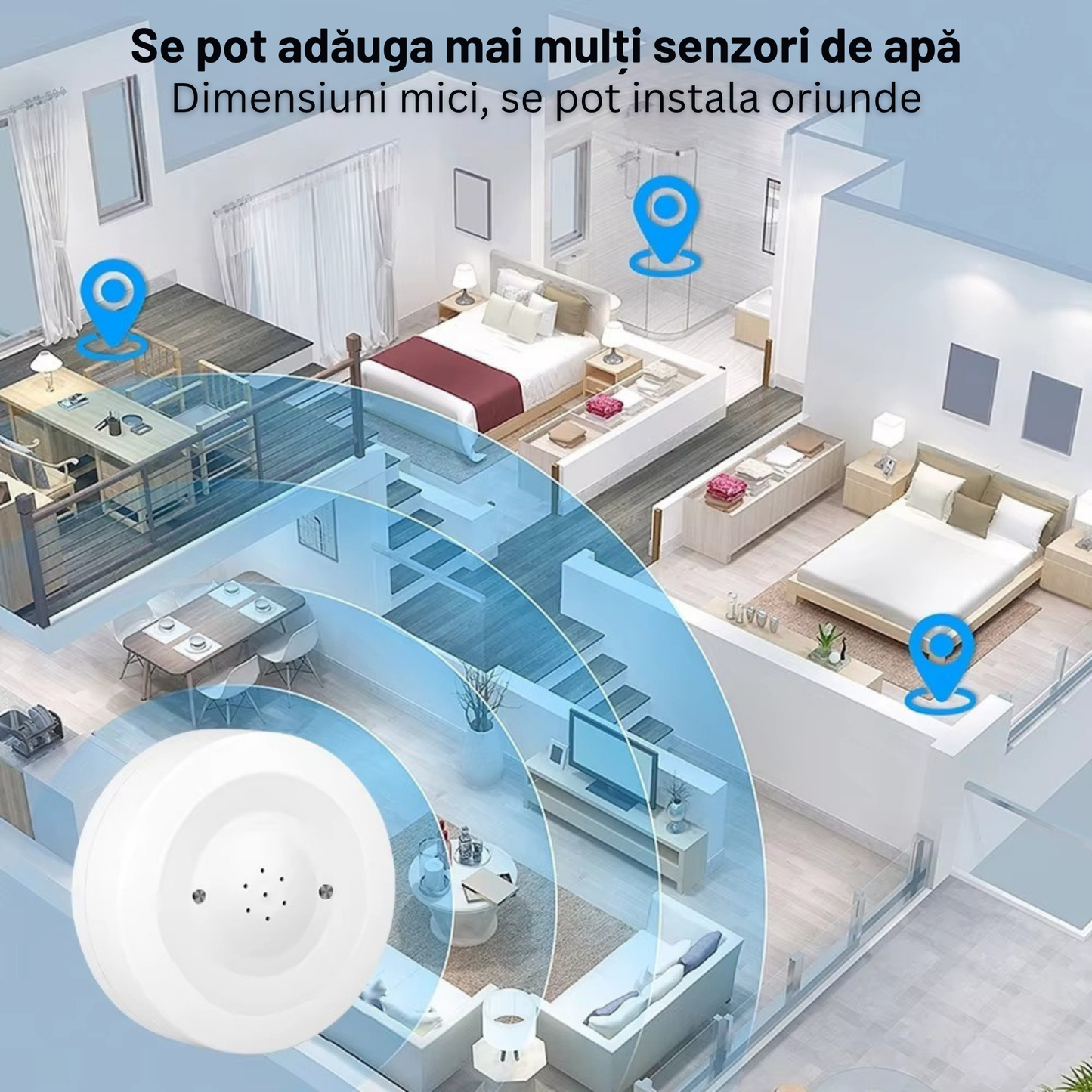 Senzor Inundatii Wi-Fi Inteligent, Aplicatie Tuya